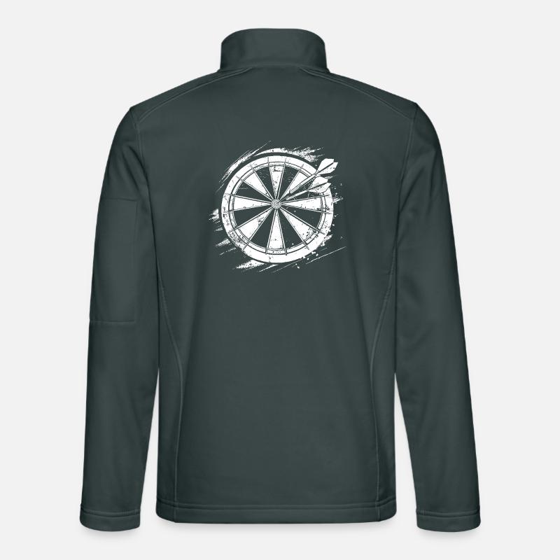 Croquis de fléchettes Veste en tissu softshell Unisexe