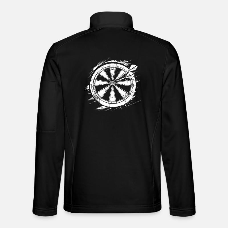 Dart Skizze - Unisex Softshelljacke - Schwarz
