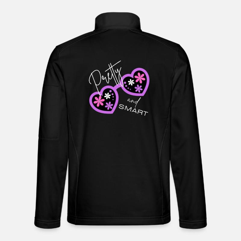 Pretty & Smart - Verspieltes Design - Unisex Softshelljacke - Schwarz