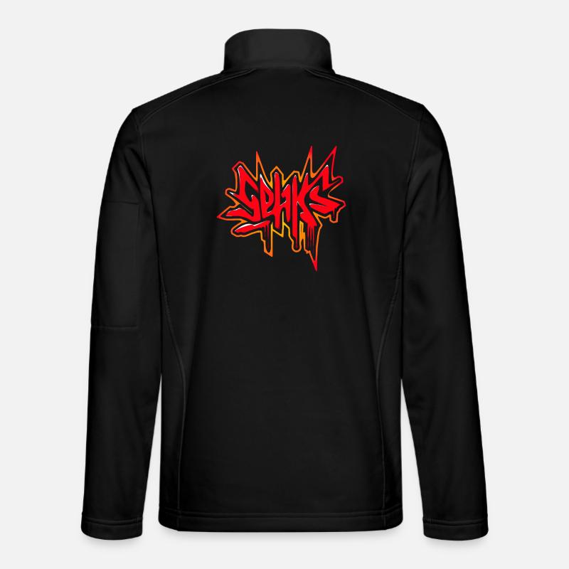 Sehks Red Splash - Unisex Softshell Jacket - black