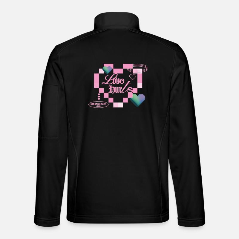 Love hurts - Unisex Softshell Jacket - black