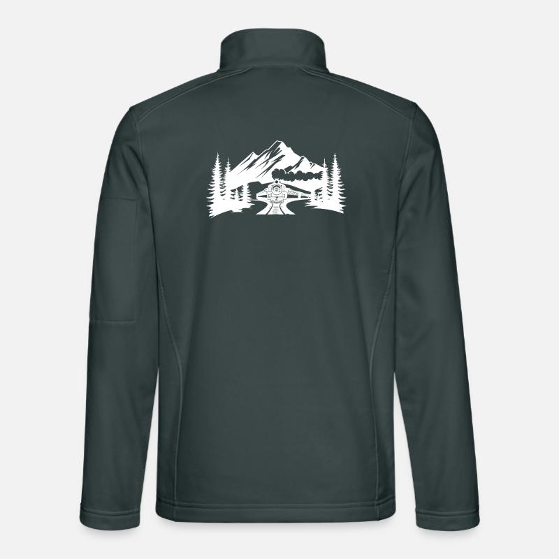 Chemin de fer Veste en tissu softshell Unisexe