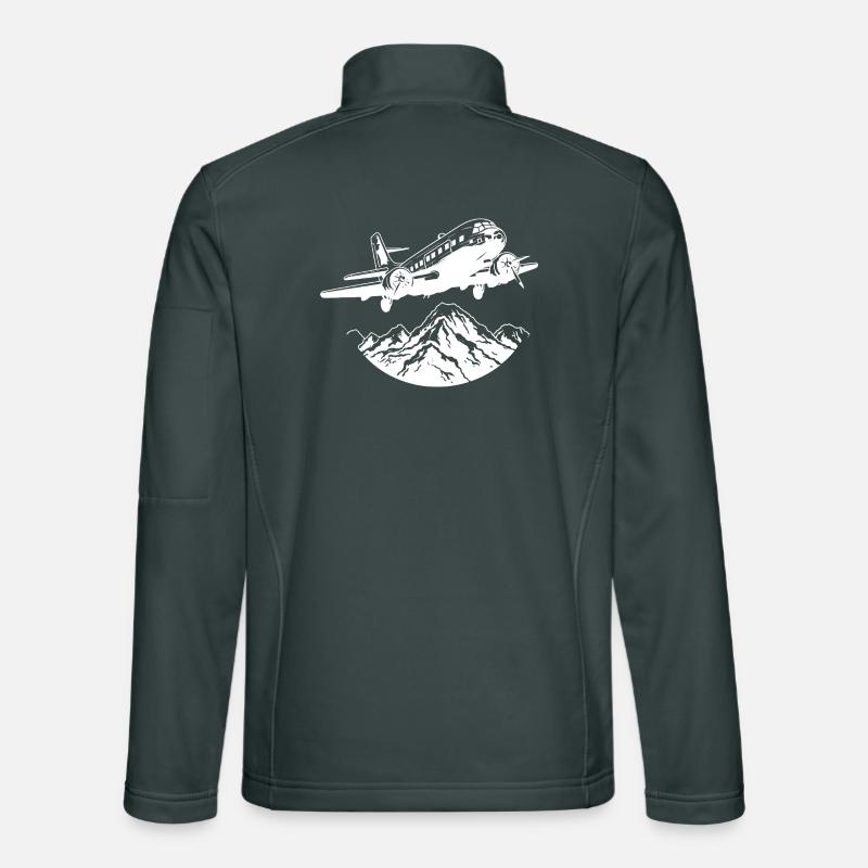Airplane Drawing Unisex Softshell Jacket