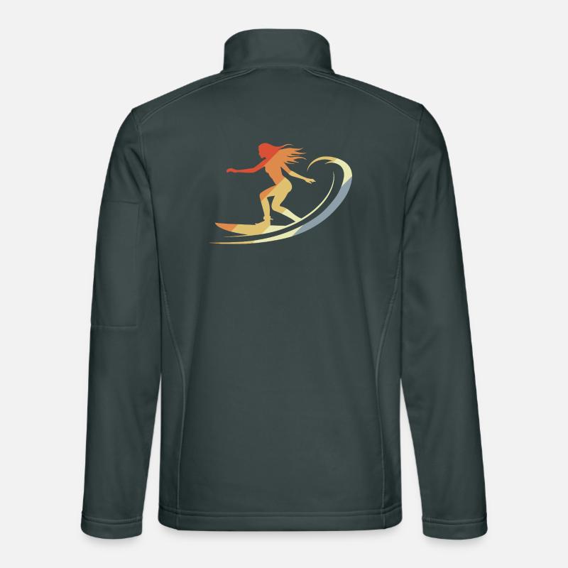 Surfeur vintage Veste en tissu softshell Unisexe