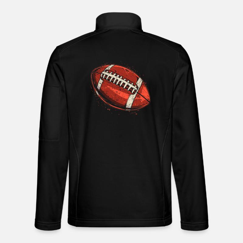 Football Ball Grafik - Unisex Softshelljacke - Schwarz