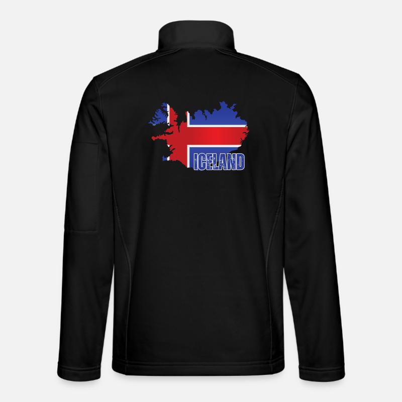 Icelandic Pride, Icelandic flag - Unisex Softshell Jacket - black