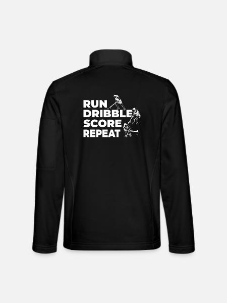 Field hockey players - Unisex Softshell Jacket - black - Back
