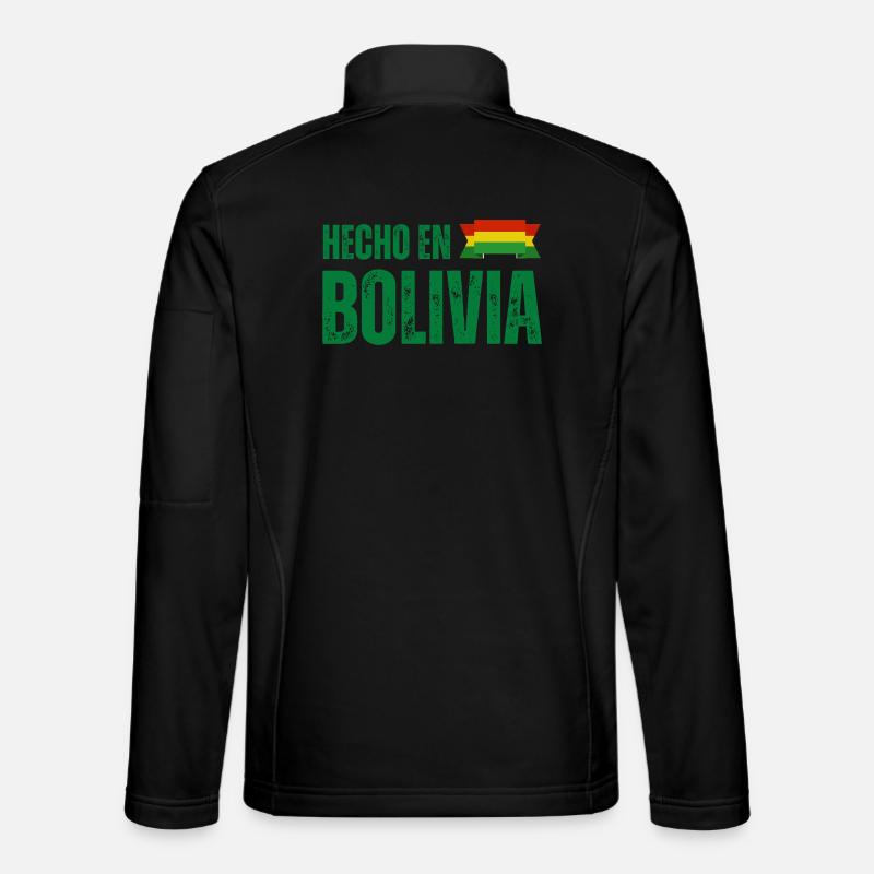 Made in Bolivia, Bolivian pride - Unisex Softshell Jacket - black