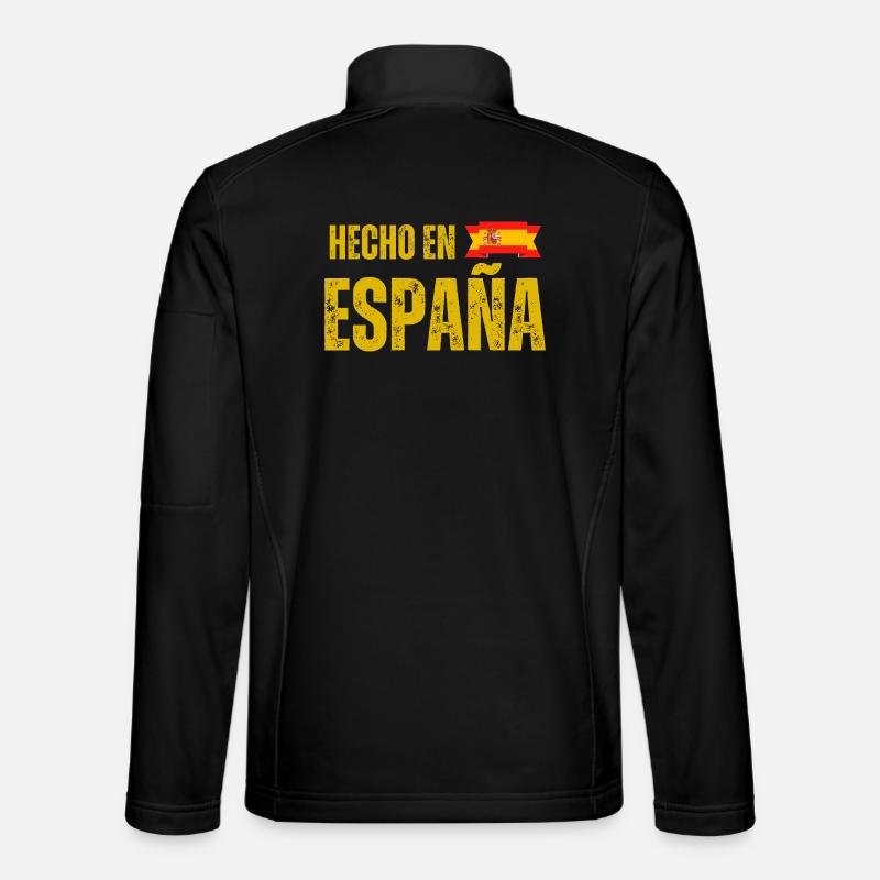 Made in Spain, spanischer Stolz - Unisex Softshelljacke - Schwarz