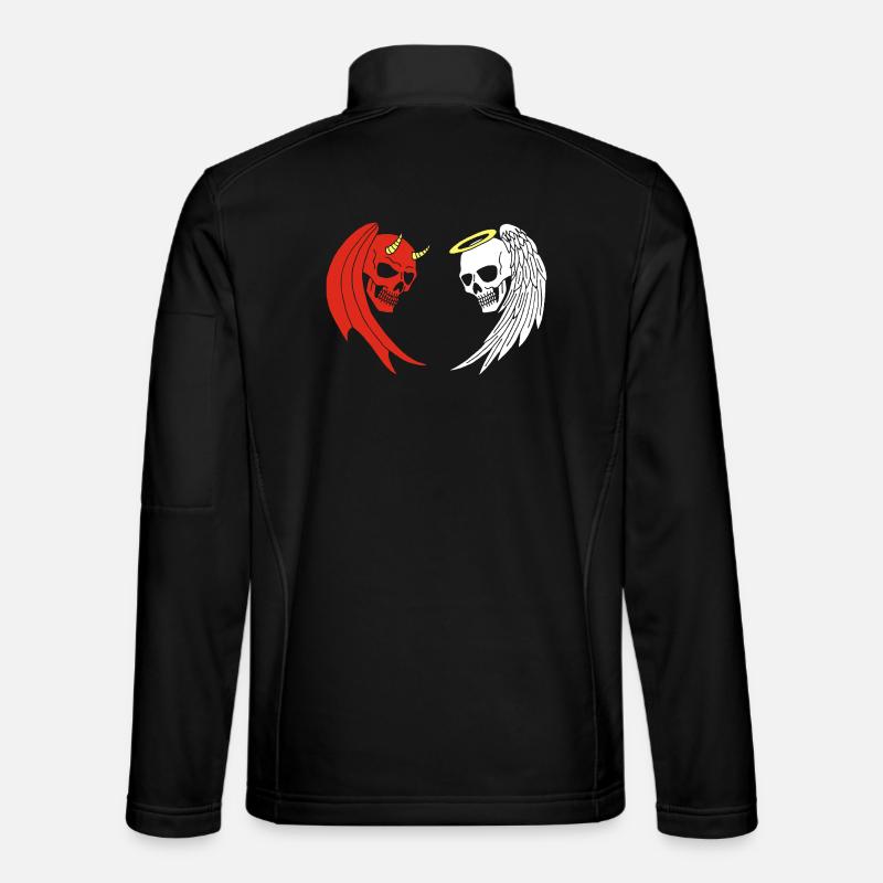 Angel and Demon Skeleton Unisex Softshell Jacket