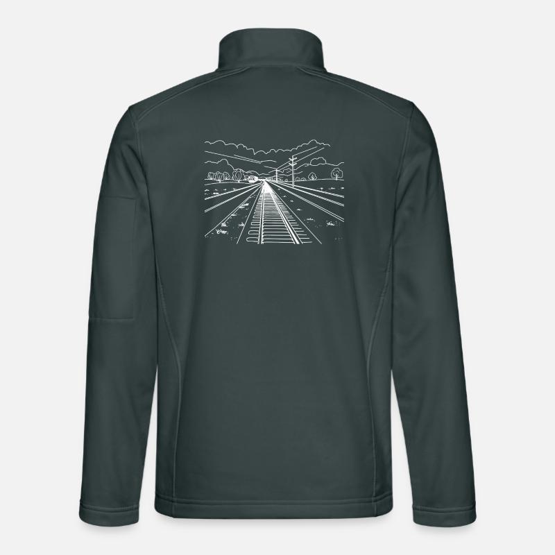 Chemin de fer Veste en tissu softshell Unisexe