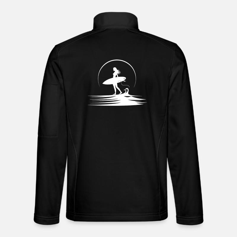 Surferin - Unisex Softshelljacke - Schwarz