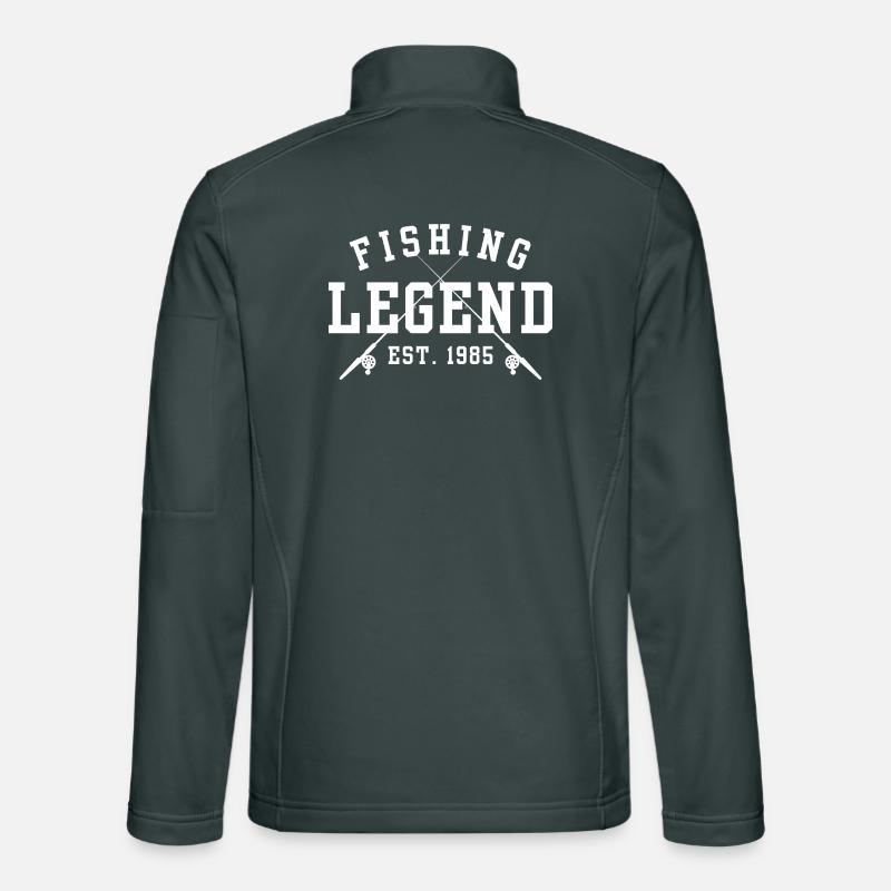 Légende de la pêche Est 1985 Veste en tissu softshell Unisexe