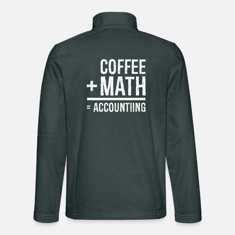 coffee math accounting Unisex Softshelljacke