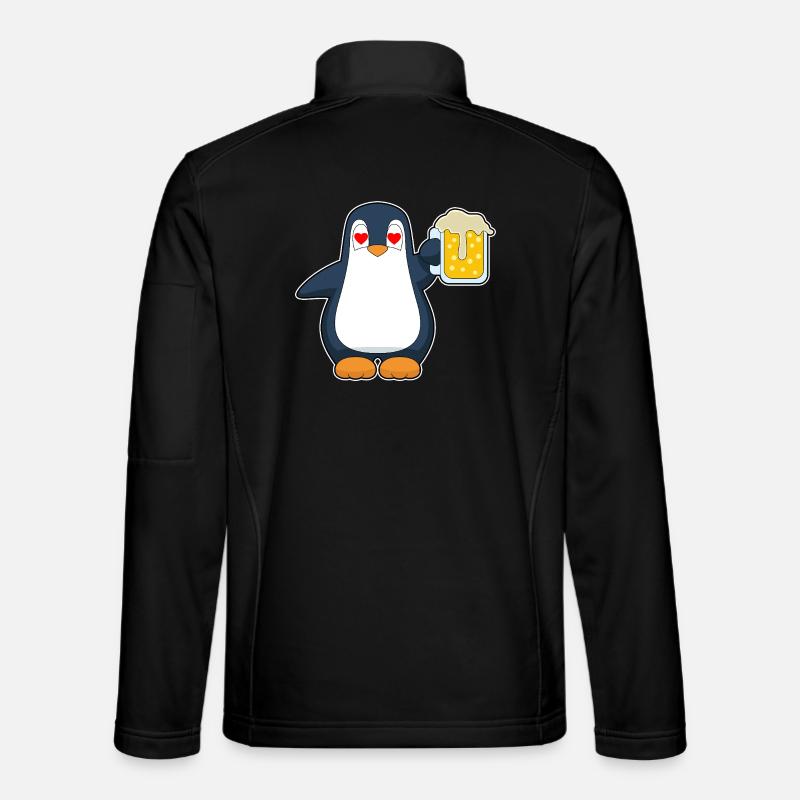 Bière Pingouin - Veste en tissu softshell Unisexe - noir