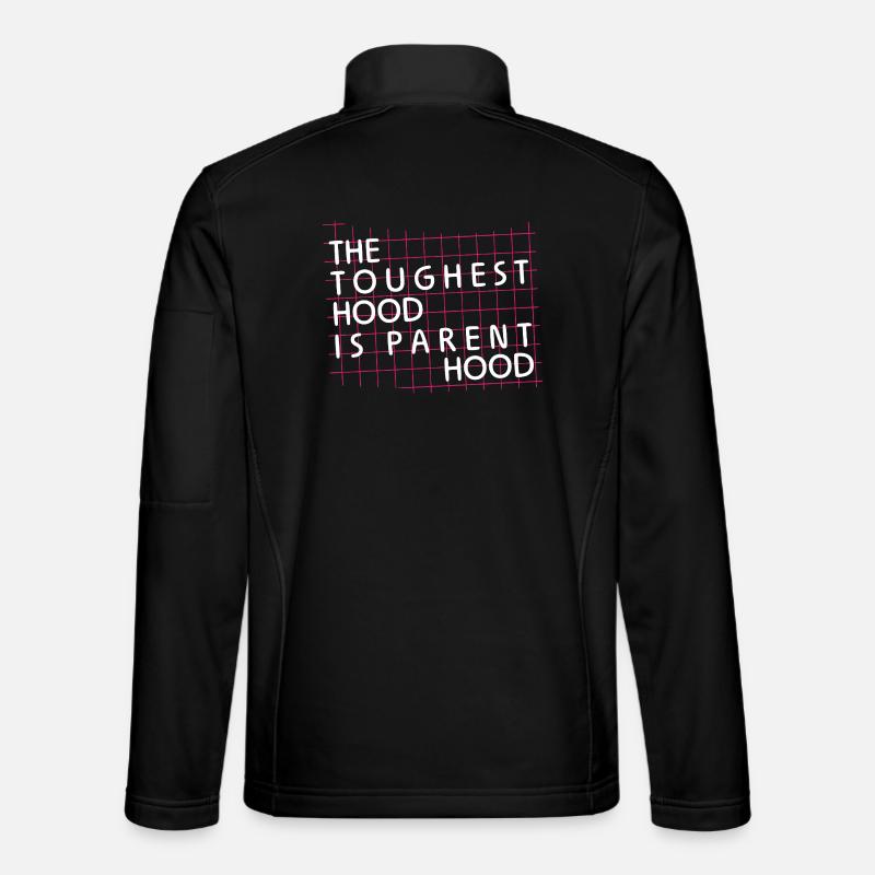 Parenthood – The toughest hood - Unisex Softshell Jacket - black