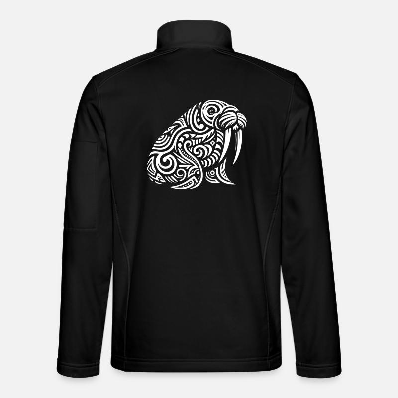 Morse tribal - Veste en tissu softshell Unisexe - noir