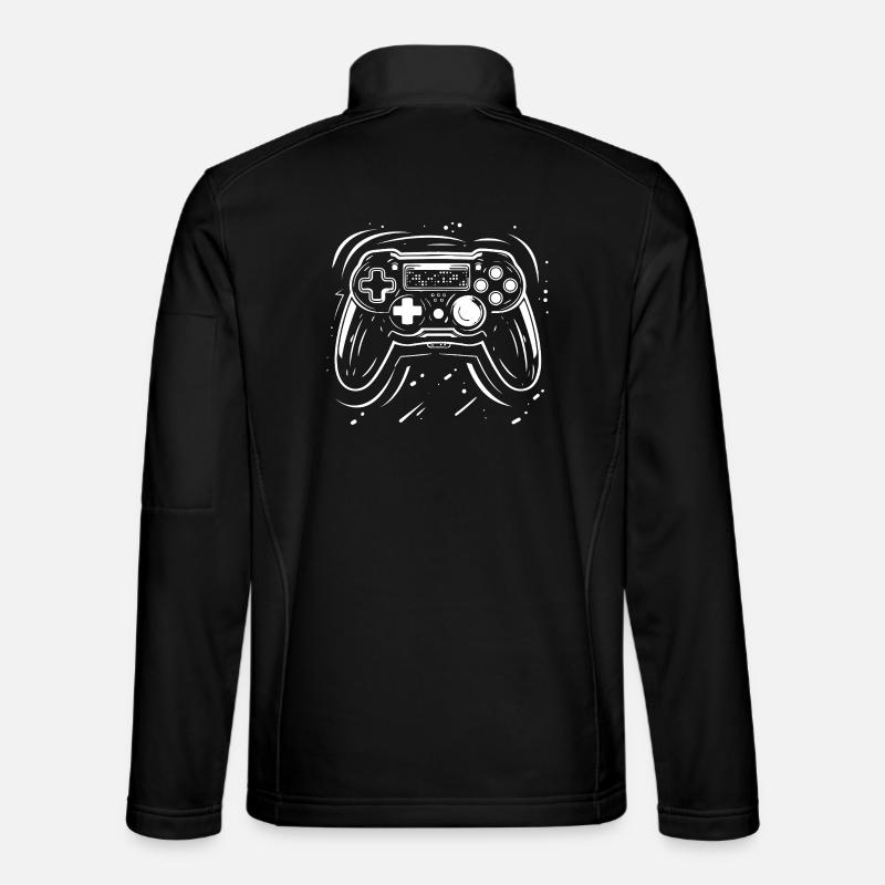 Dessin de manette de jeu - Veste en tissu softshell Unisexe - noir