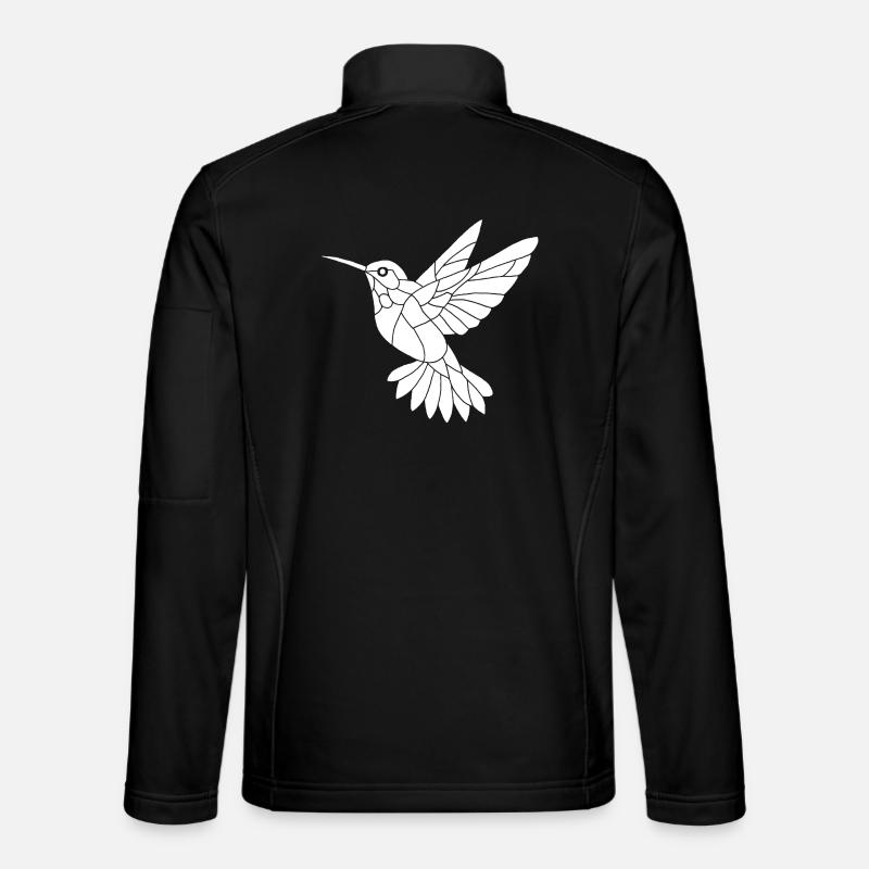 White Hummingbird - Unisex Softshell Jacket - black