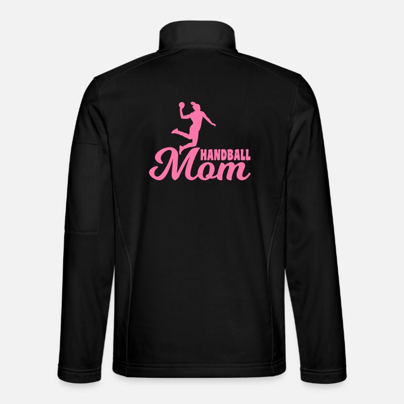Handballer Mama - Unisex Softshelljacke - Schwarz