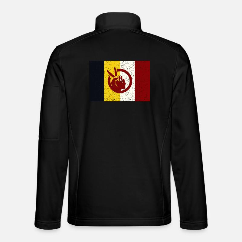 American Indian Movement - Unisex Softshell Jacket - black