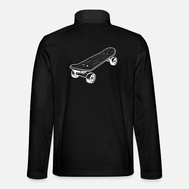 Skateboard Sketch - Unisex Softshell Jacket - black
