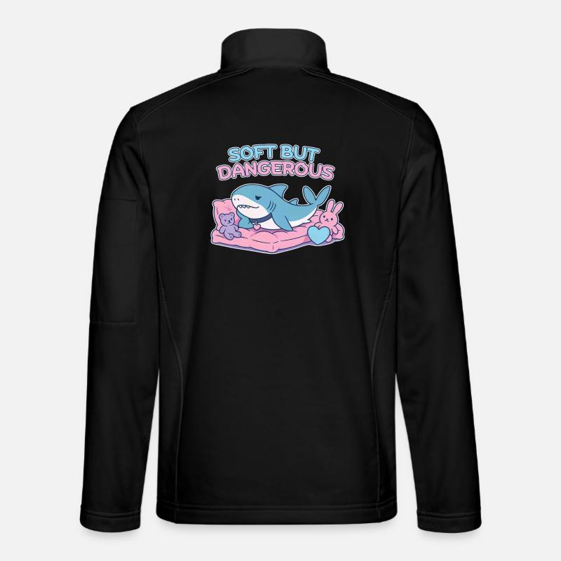 BLAHAJ – Soft & Danger - Unisex Softshell Jacket - black