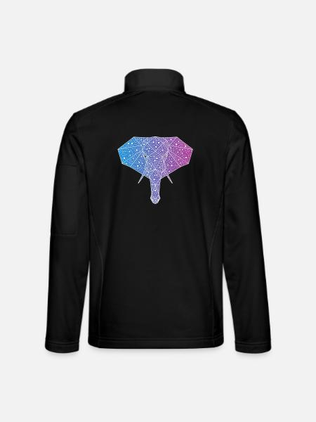 Galactic Elephant - Unisex Softshell Jacket - black