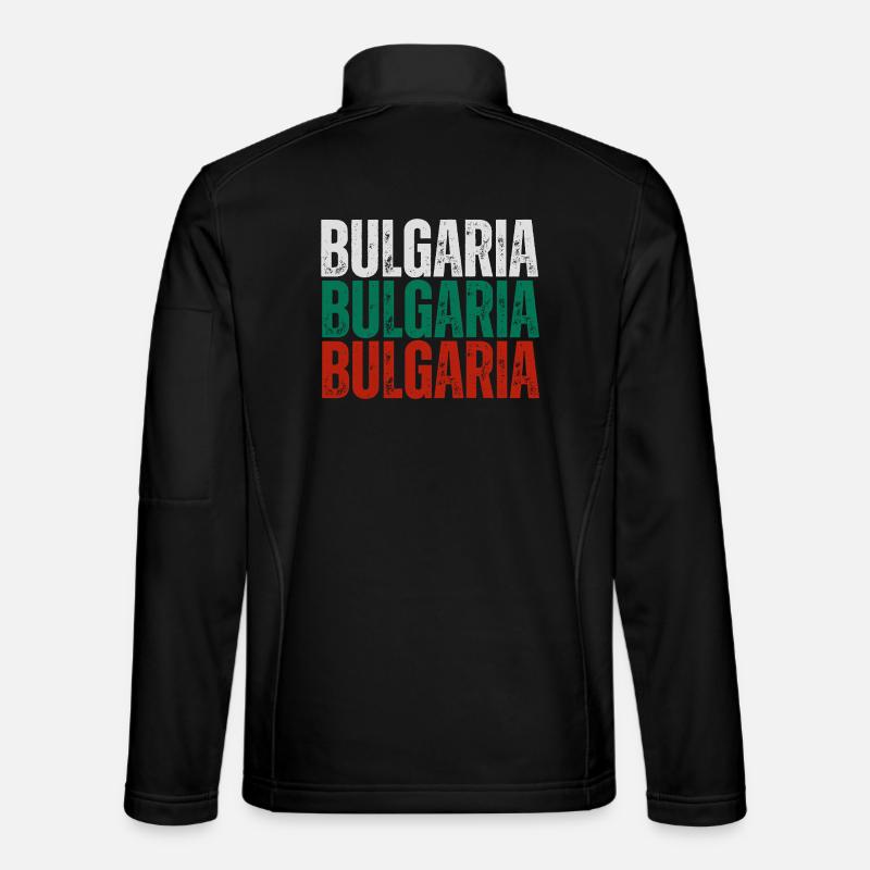 Bulgarian flag, Bulgarian pride - Unisex Softshell Jacket - black