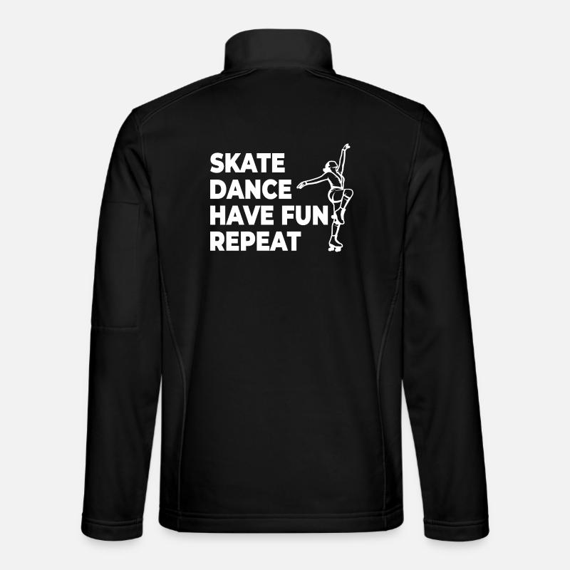 Skate Danse Amusez-vous Répéter - Veste en tissu softshell Unisexe - noir