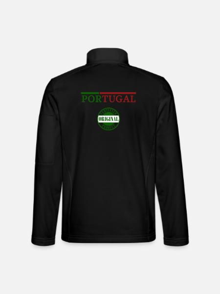 Portugiesischer Stolz, ich liebe Portugal - Unisex Softshelljacke - Schwarz - Hinten