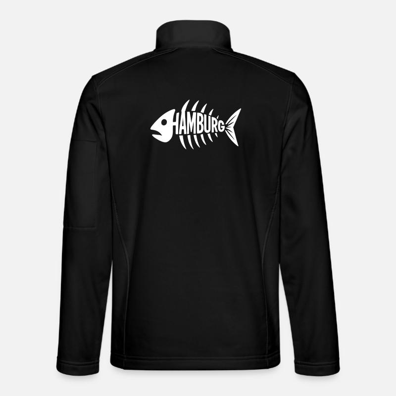Hamburg Bone Cult - Unisex Softshell Jacket - black