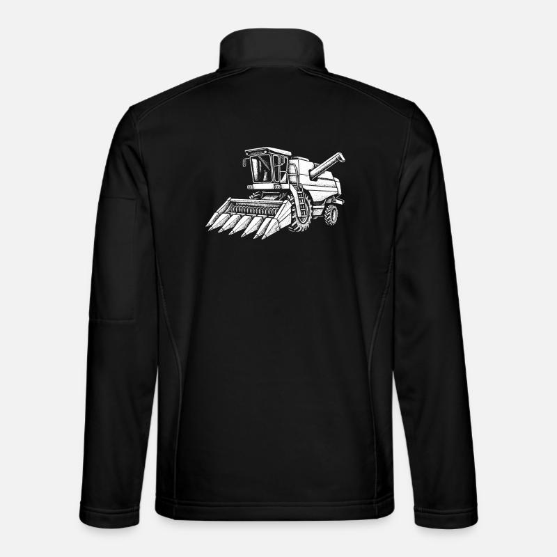 Corn Harvester - Unisex Softshell Jacket - black