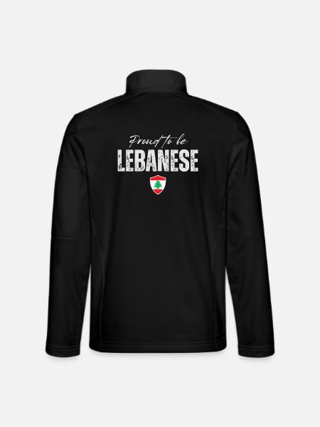 Libanais fier, j’aime le Liban - Veste en tissu softshell Unisexe - noir