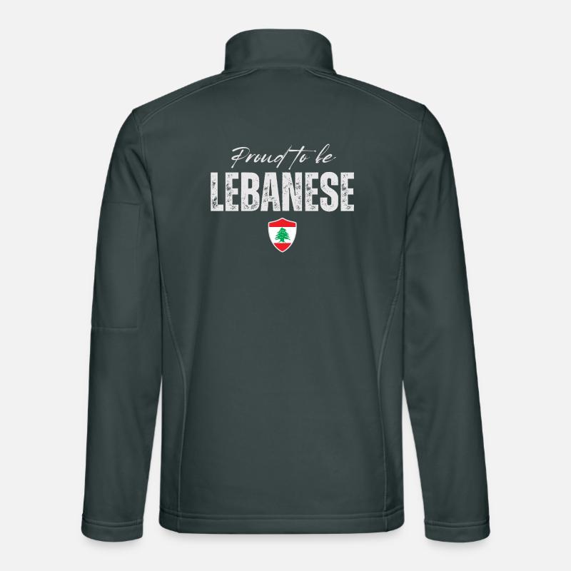Libanese stolz, ich liebe den Libanon Unisex Softshelljacke