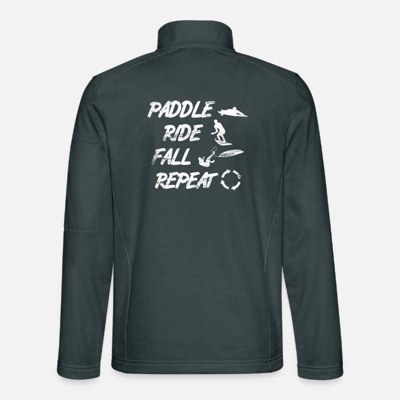 Paddle Ride Fall Repeat Unisex Softshelljacke