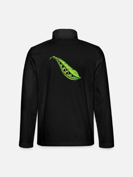 Pea skulls - Unisex Softshell Jacket - black