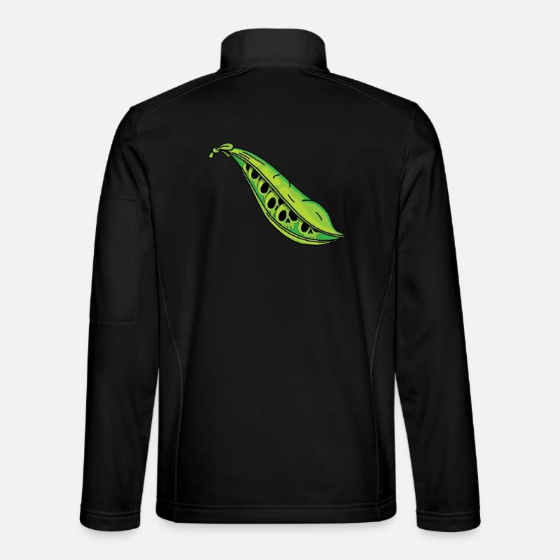 Erbsenschädel - Unisex Softshelljacke - Schwarz
