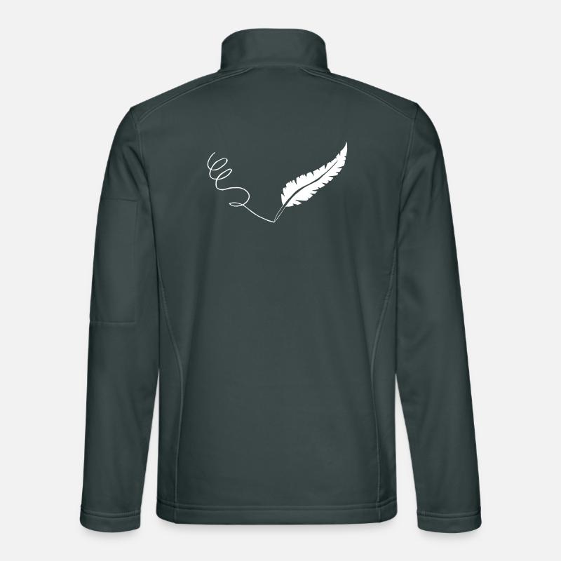 La plume blanche Veste en tissu softshell Unisexe