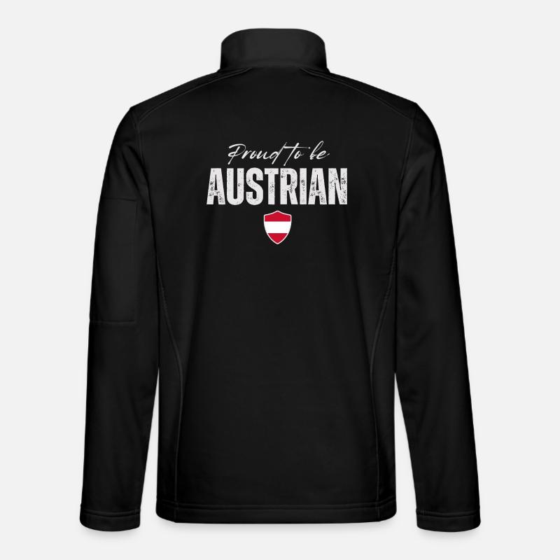 Proud Austrian, Made in Austria - Unisex Softshell Jacket - black
