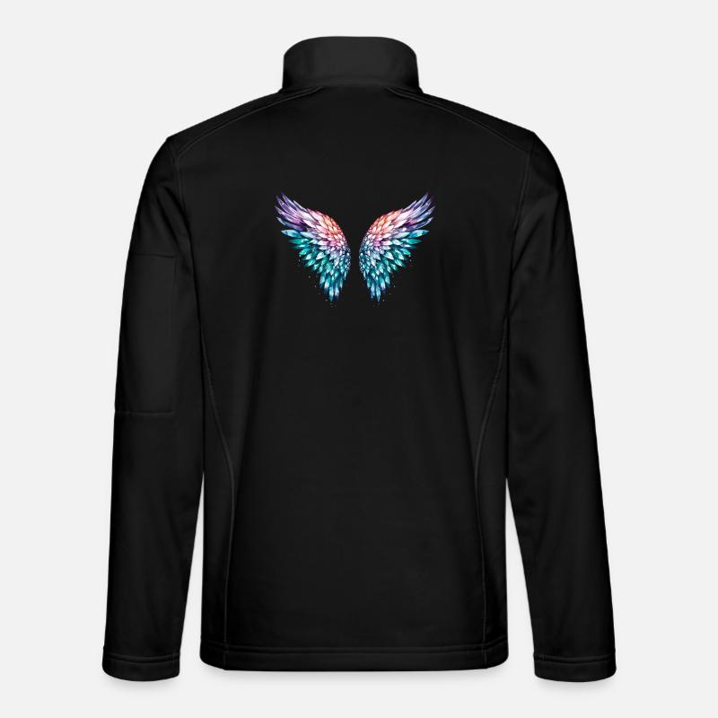 engelsflügel,federn,bunte flügel,graffiti Unisex Softshelljacke
