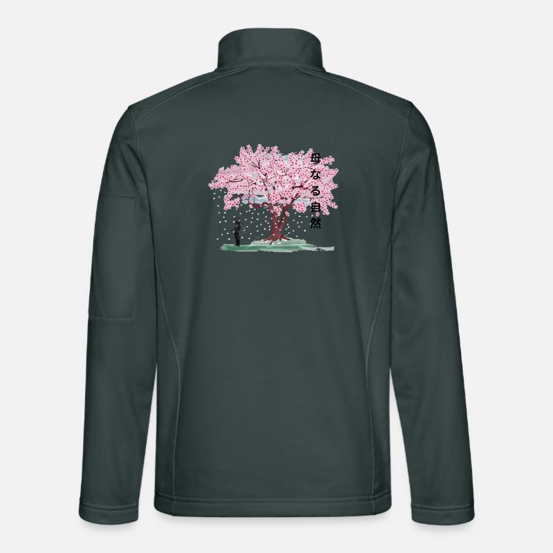 Under the blossoming cherry tree Unisex Softshell Jacket