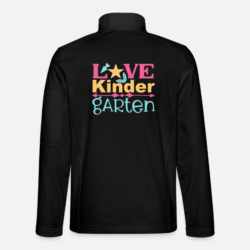Love Kindergarten - Star and Arrow - Unisex Softshell Jacket - black
