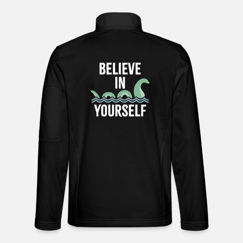 an sich selbst glauben - Unisex Softshelljacke - Schwarz