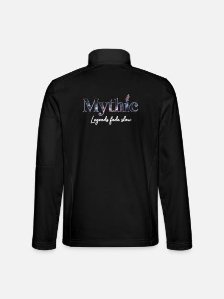 Mythic Constellation Design on Clothing - Unisex Softshell Jacket - black - Back