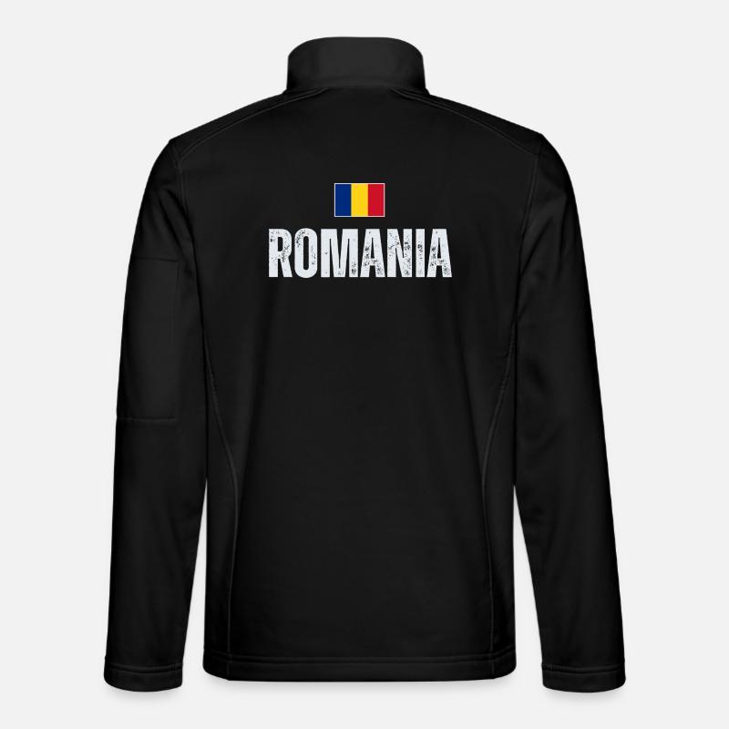 I love Romania, Romanian pride - Unisex Softshell Jacket - black