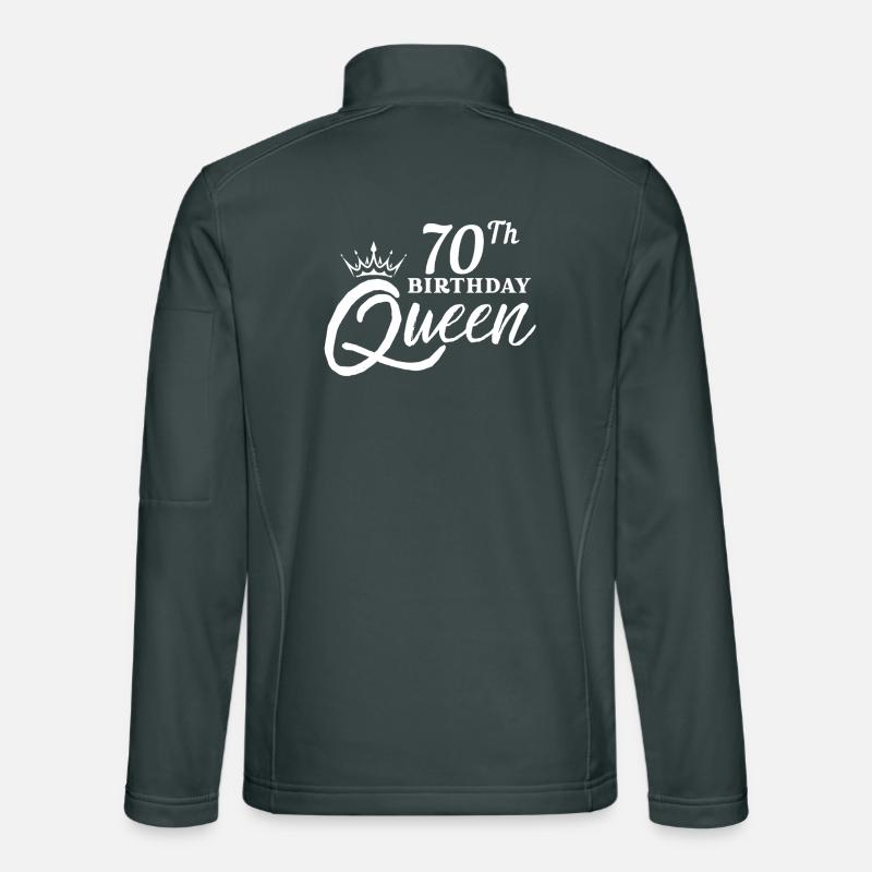 70th Birthday Queen  Unisex Softshell Jacket