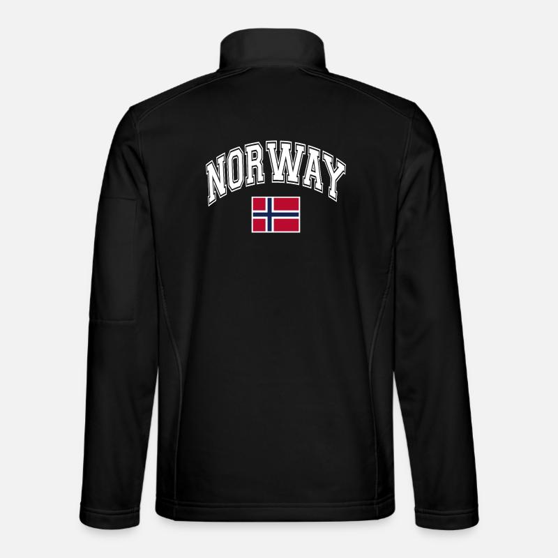 Drapeau de la Norvège - Veste en tissu softshell Unisexe - noir