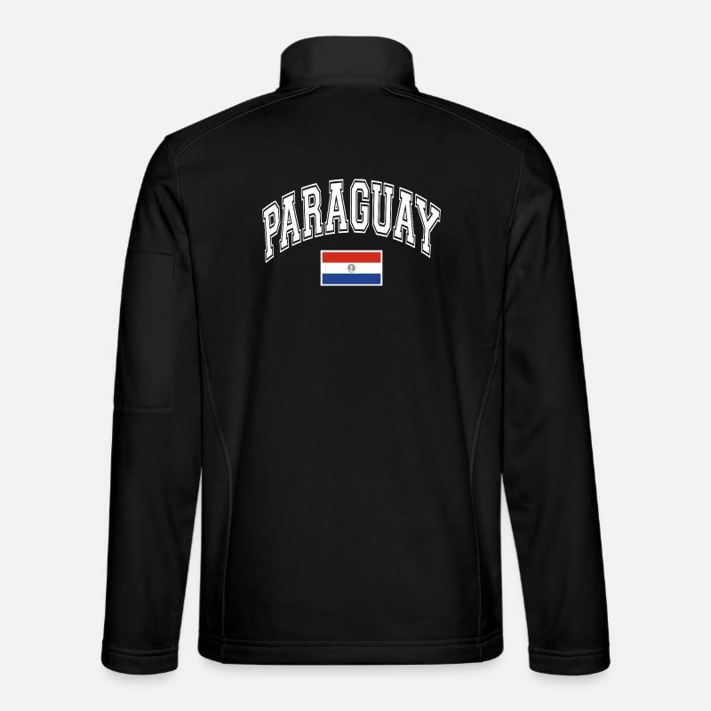 Paraguay Flag - Unisex Softshell Jacket - black