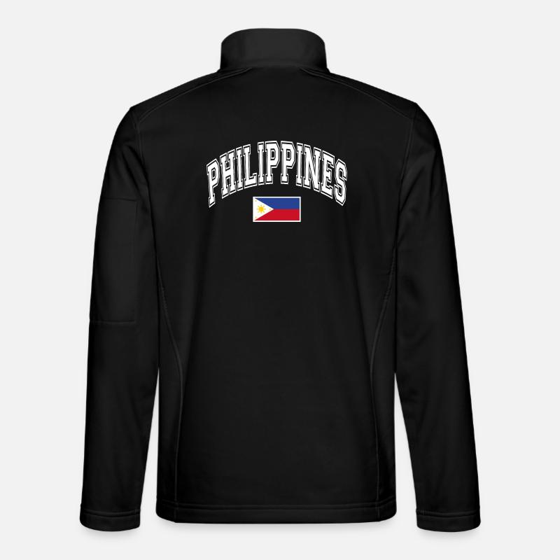 Philippinen Flagge - Unisex Softshelljacke - Schwarz